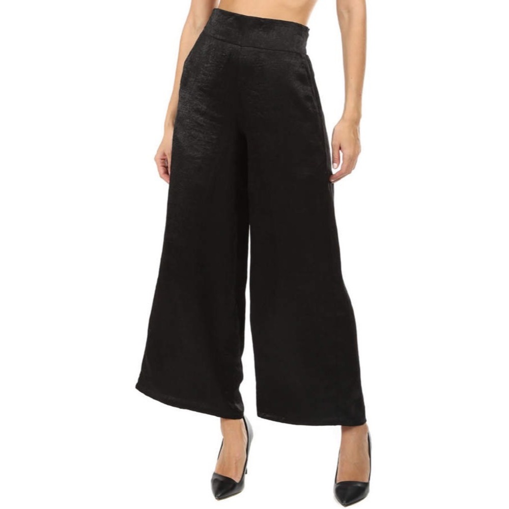 Misa Los Angeles Black Wide Leg Pants